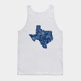 Texas State Map Tank Top